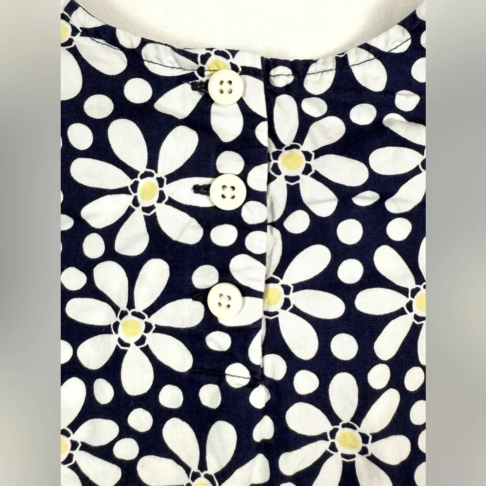 GYMBOREE Girls Daisy Top 18-24m Bow Long‎ Sleeve Floral Shirt Discontinued Retro